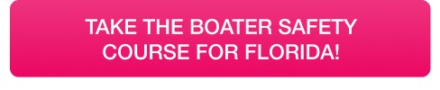 CTA to take the online boater safety course for Florida, safety on the best boating lakes concept.