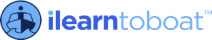 The ilearntoboat logo on a white background.