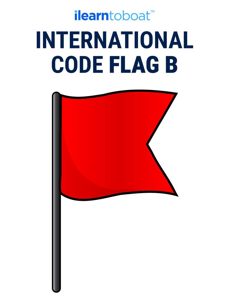 Illustration of International Code Flag B